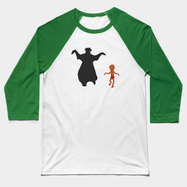 minimalist The Jungle Book Baseball T-Shirt by PWCreate